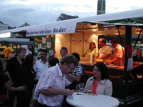 Stand des Förderverein der Bäder am Friedrichsthaler Stadtfest 2008